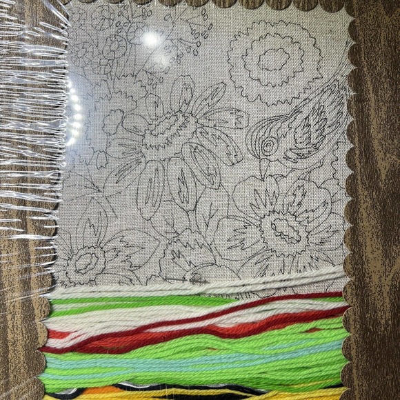 Vintage New Needle Queen Bird In A Bouquet‎ Stitchery Kit Embroidery Crewel - Picture 4 of 4